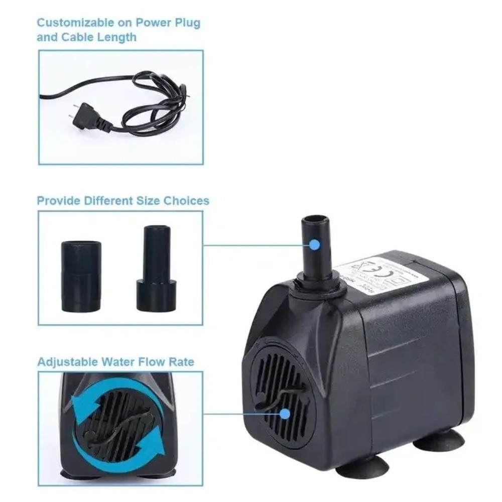 Aquarium Fish Images - Black Submersible Water Pump Submersible Ultra-Quiet