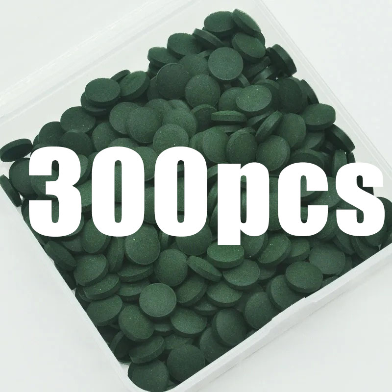 Aquarium Fish Eggs - 50-300Pcs High Purity Spirulina Tablets Spiral
