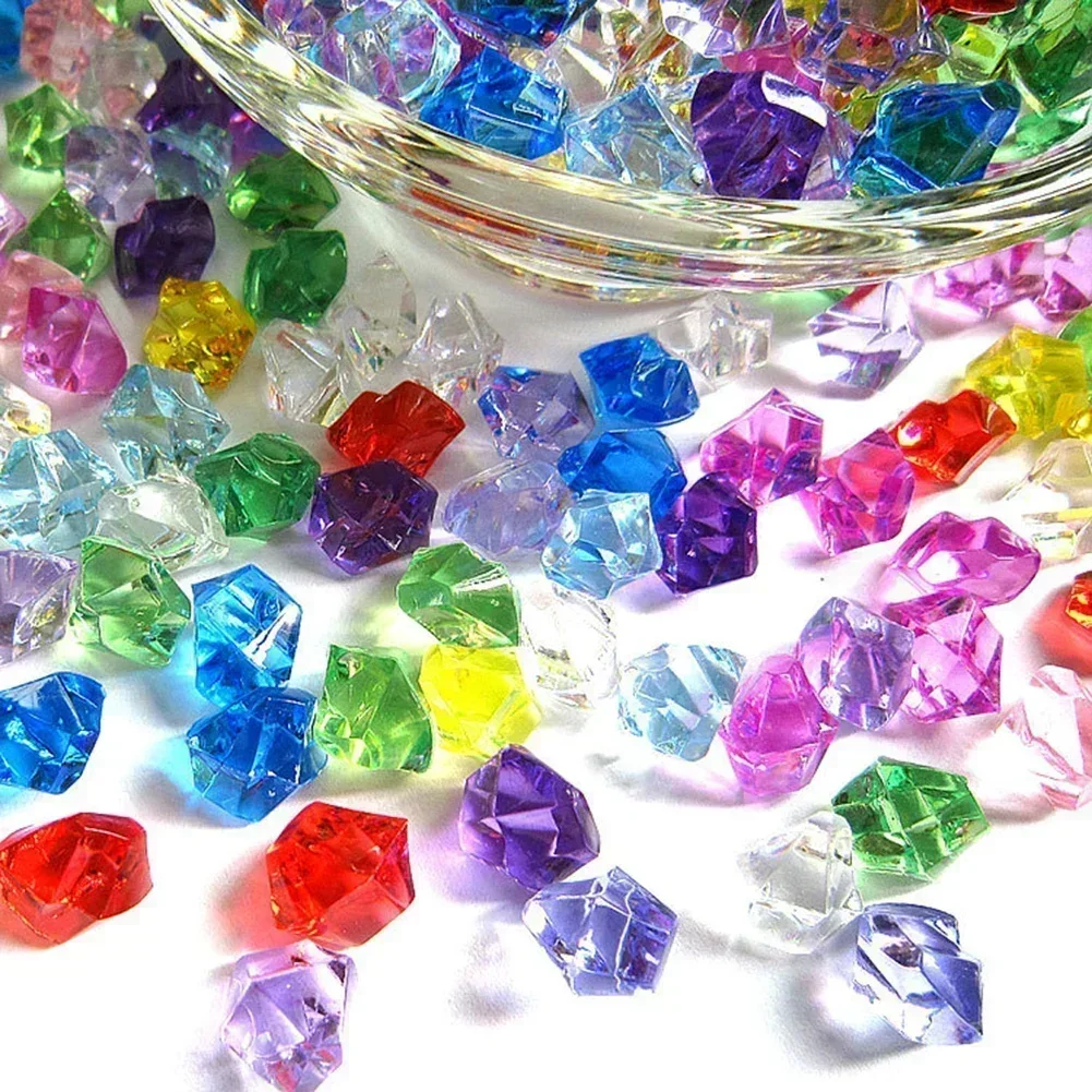 Aquarium Fish Lego - 200Pcs Colorful Acrylic Stones Ice Cubes