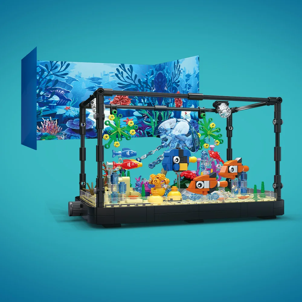 Fish Tank Building Block Set w - Aquarium Fish Lego recension och pris