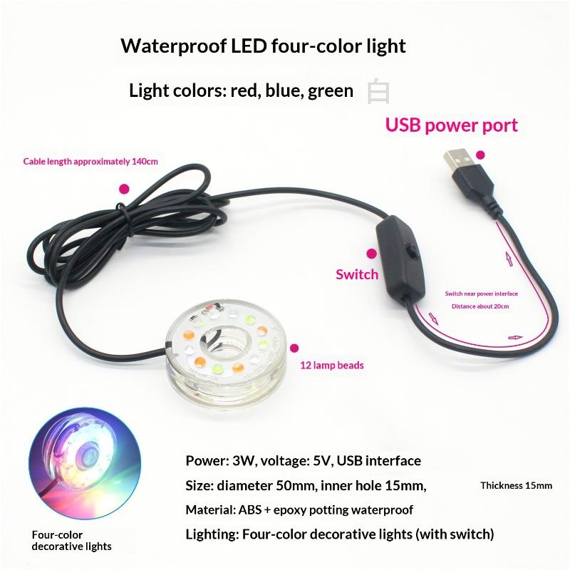 USB LED Fish Tank Light Multi  - Aquarium Fish Lego recension och pris
