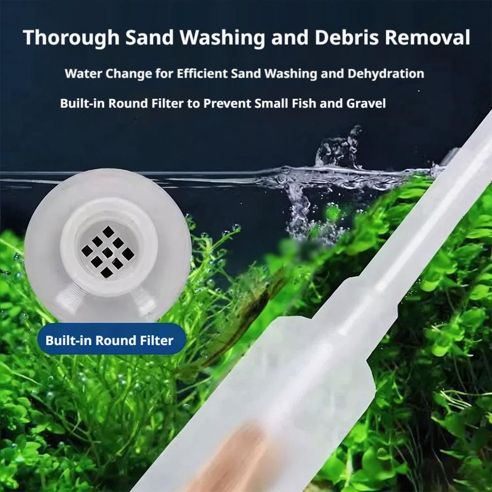 Manual Aquarium Siphon Fish Ta - Gravel Vacuum Cleaner recension och pris