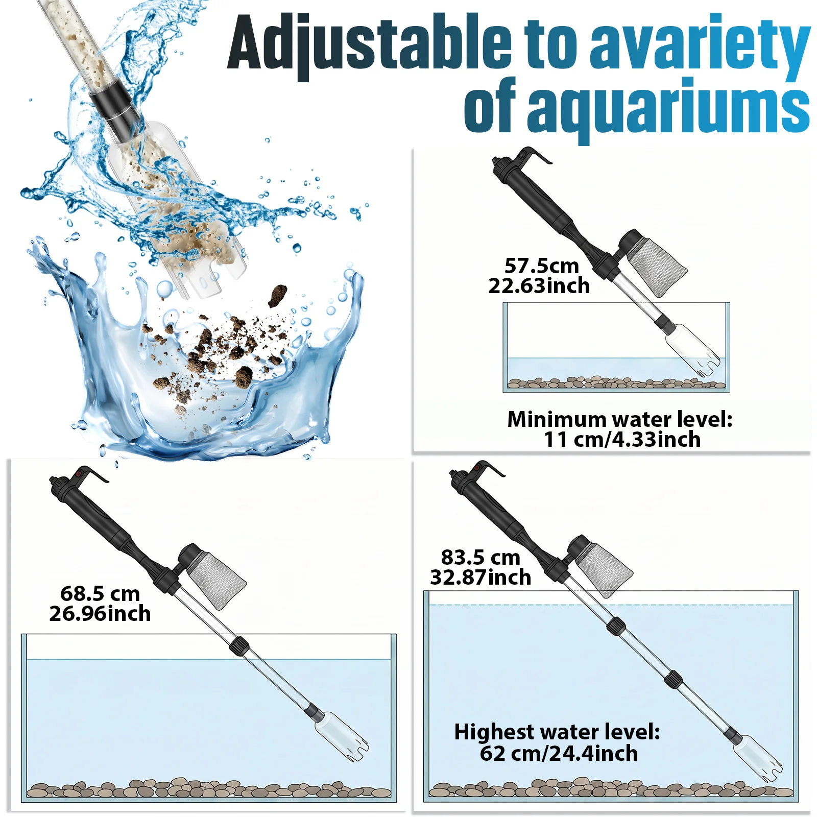 Aquarium Vacuum Gravel Cleaner - Gravel Vacuum Cleaner recension och pris