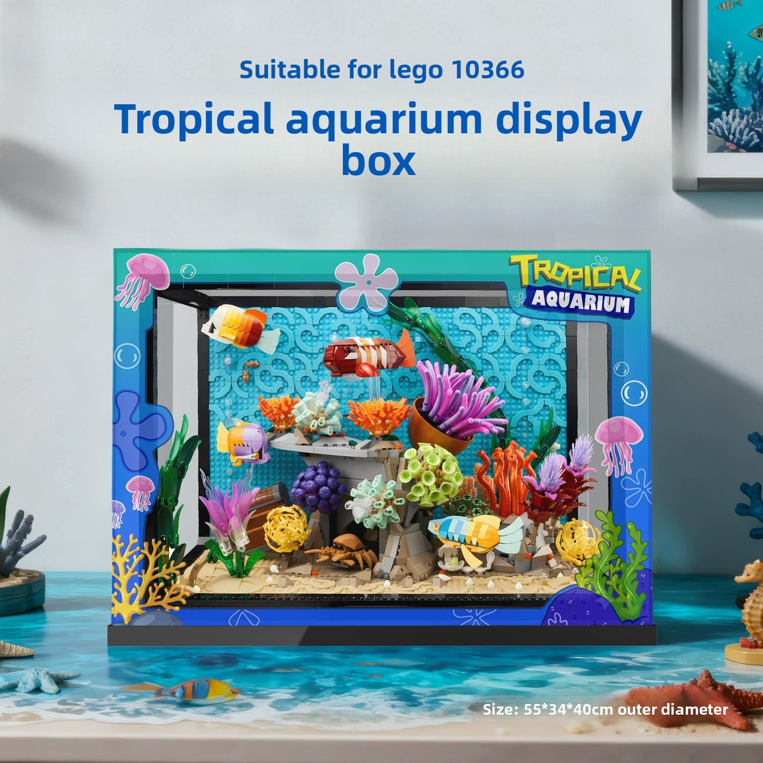 Acrylic transparent display bo - Aquarium Fish Lego recension och pris