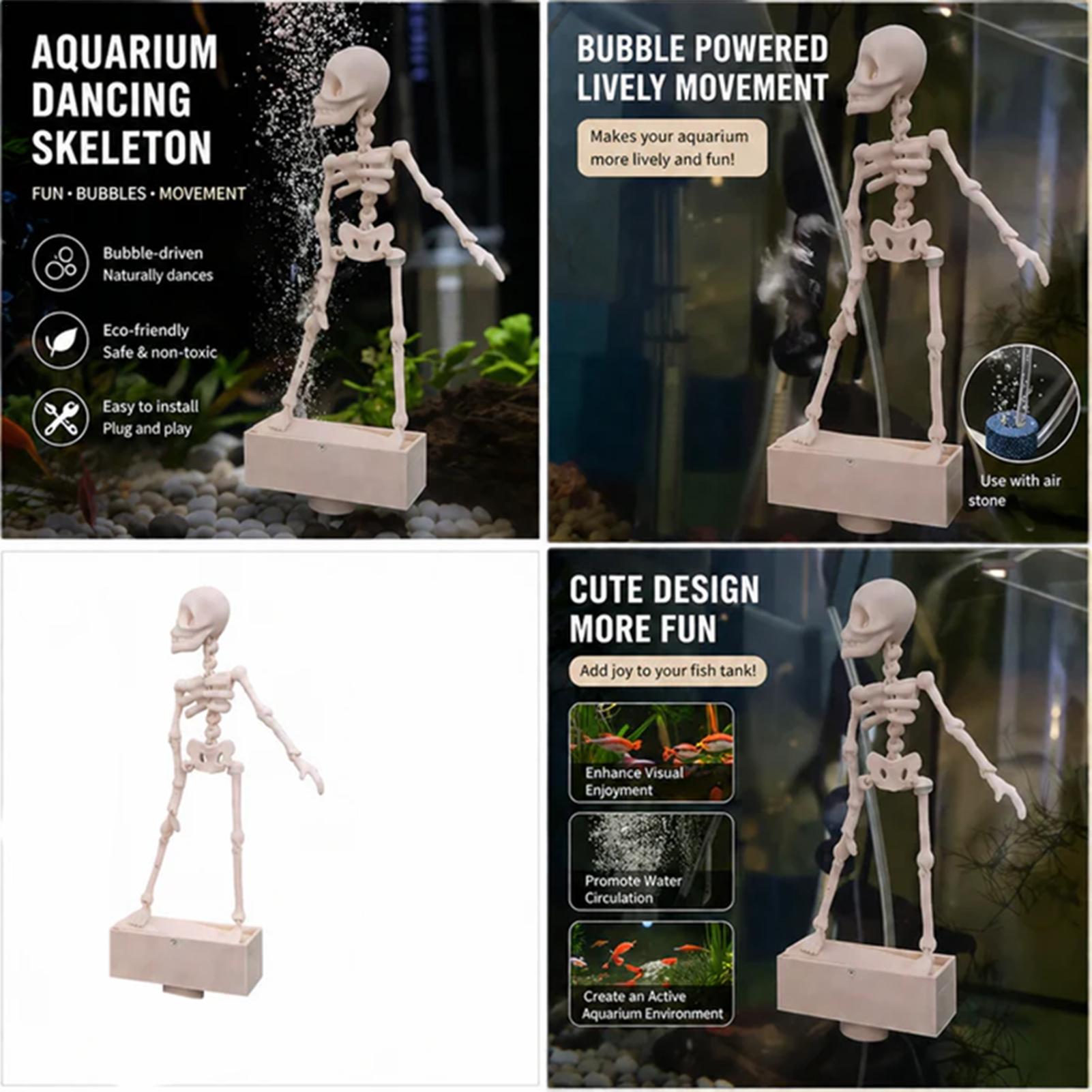 Realistic Dancing Skeleton Aqu - Aquarium Fish Diseases recension och pris