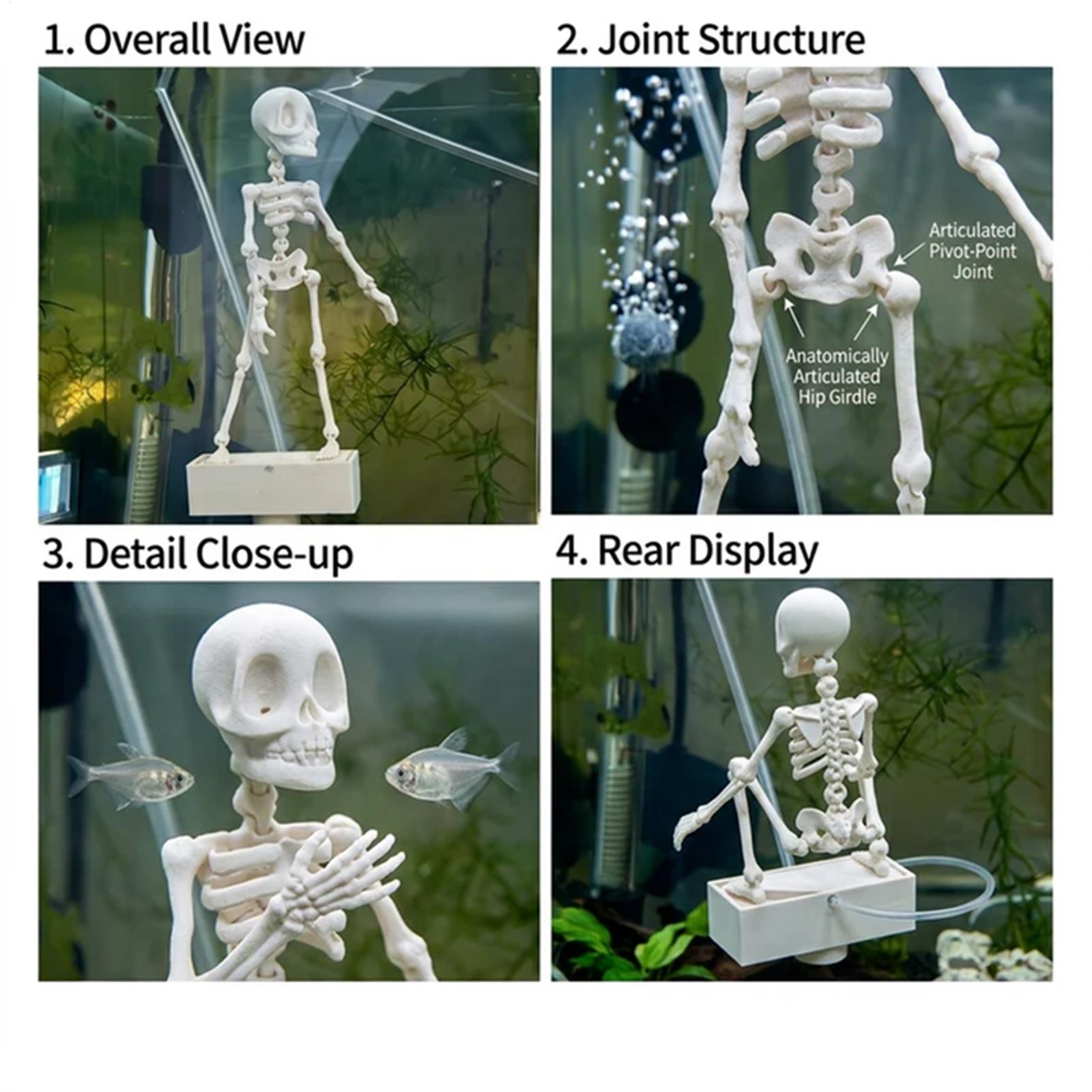 Realistic Dancing Skeleton Aqu - Aquarium Fish Diseases recension och pris
