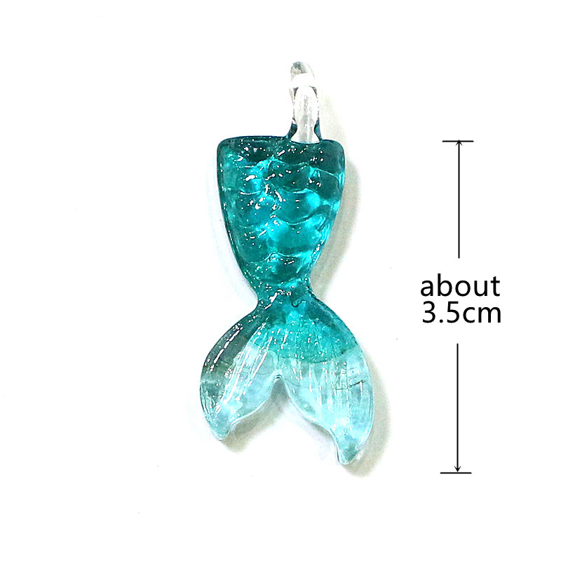 2pcs Glass Fish Tail Charms Cu - Aquarium Fish And Supplies recension och pris