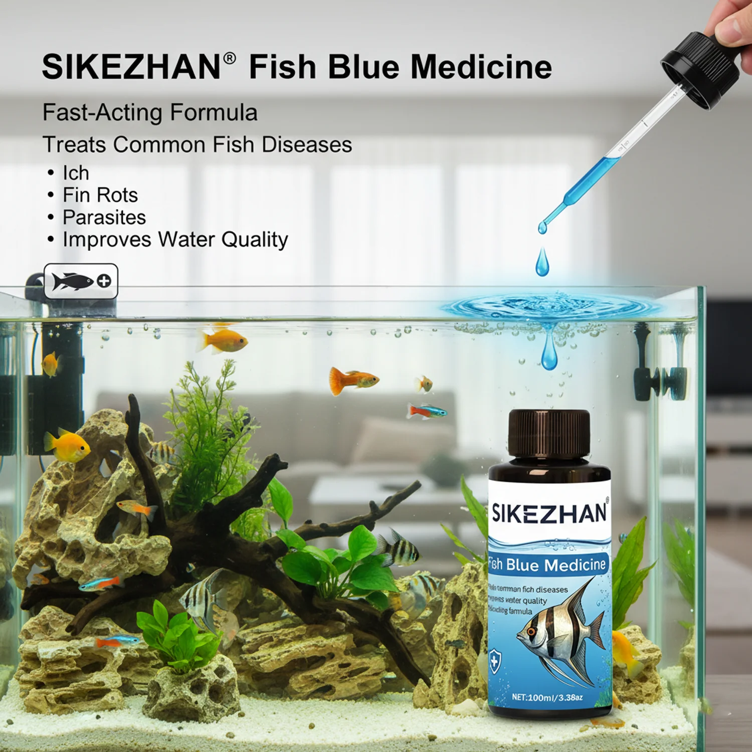 500ml Methylene Blue Solution  - Aquarium Fish Diseases recension och pris